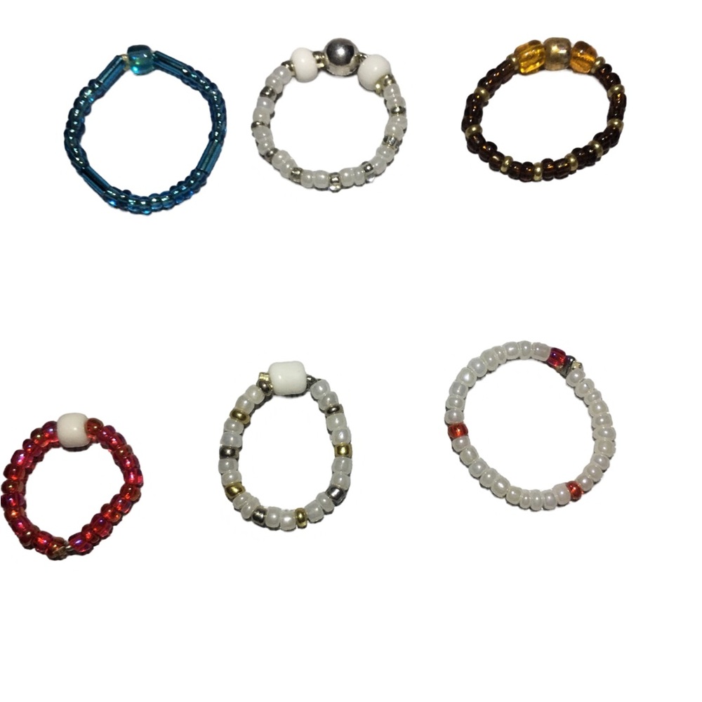 Homemade Beaded Rings - Picture 3 of 3
